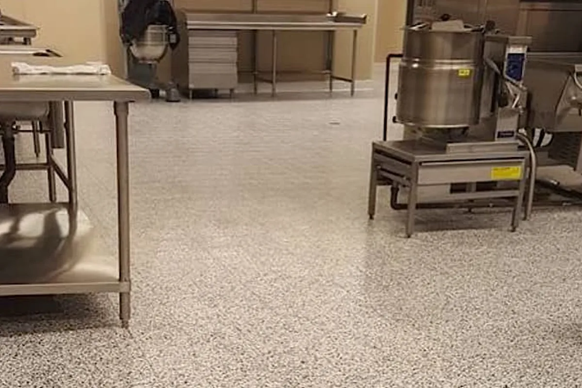 Solid colour commercial epoxy floor