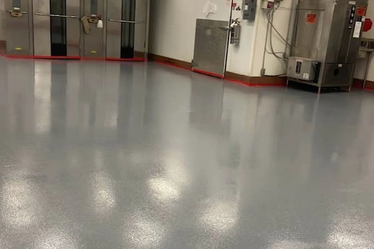 Non-Slip Epoxy Flooring finish example