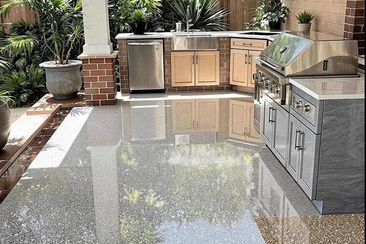 Residential Epoxy Flooring finish example