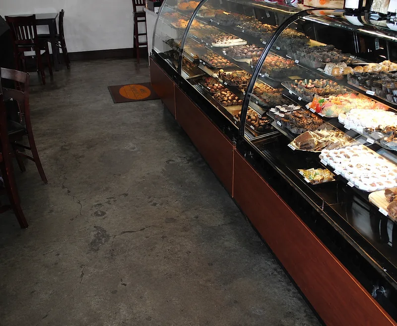 Before Commercial epoxy flooring project in Aspendale